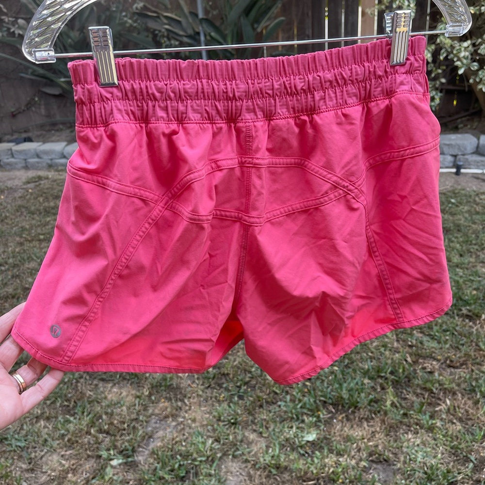 Pink lululemon shorts